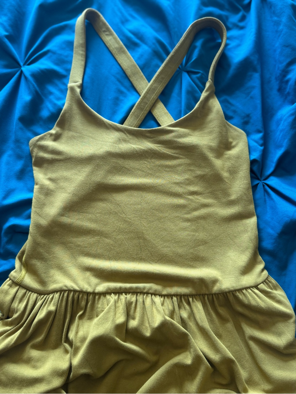Imbdhi Chartreuse Cross Back Harem Pant Jumpsuit L — image 7 of 7